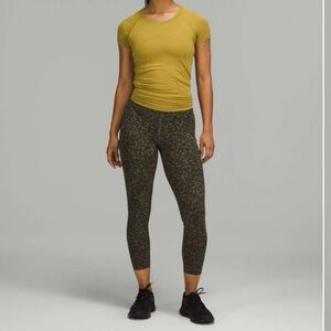 Lululemon Base Pace High-Rise Tight 25" Intertwined‎ Camo Medium Olive Multi